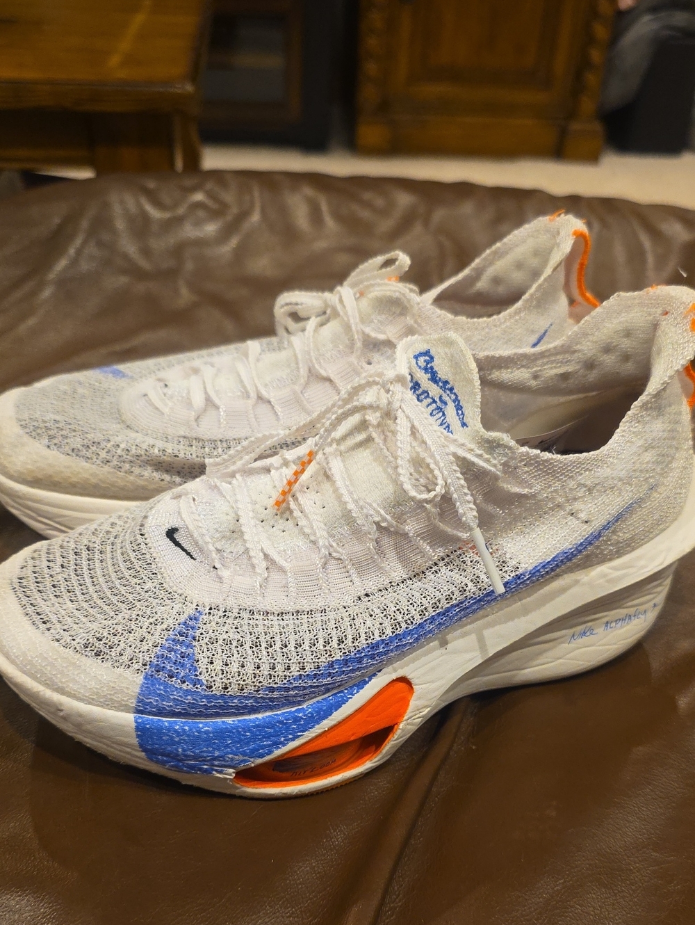 Nike Womens Air Zoom Alpha Fly 3 Next%3 Blue Print Pack Sz 7